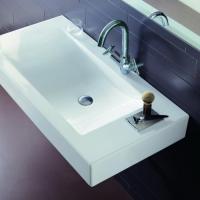 Simas Frozen консоль 100х50см с 1 отв. выбитым вручную, для установки на структуре, цвет белый Simas Frozen консоль 100х50см с 1 отв. выбитым вручную, для установки на структуре, цвет белый