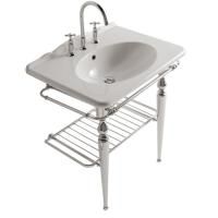 GLOBO Paestum Раковина подвесная/на мебель75*55см с 1 отв. под смеситель, с комплектом креплений, цвет: белый