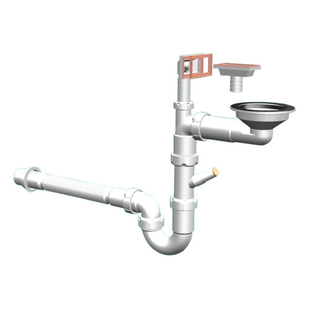 Кухонная мойка Florentina КОМБИ 21.390.B0650.302, антрацит, артикул 21.390.B0650.302