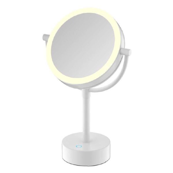 Зеркало косметическое JAVA S-M221W, белый