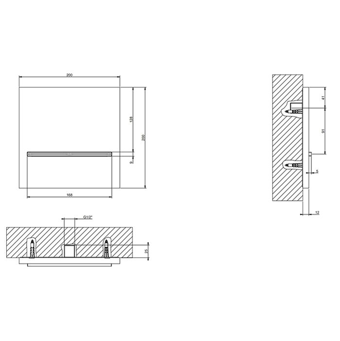 Gessi Cascata Душевой каскадный излив с возможностью  подкл. удаленного управления , цвет Gold CCP