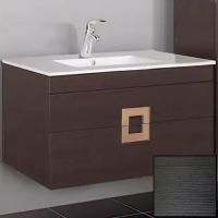 Тумба с раковиной SanVit Квадро Lux New 75 kkvadn075 с фактурой под дерево подвесная Венге Тумба с раковиной SanVit Квадро Lux New 75 kkvadn075 с фактурой под дерево подвесная Венге