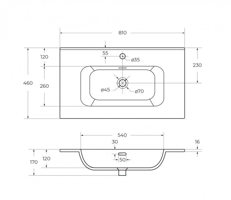 ECO-CER-N База под раковину подвесная с двумя выкатными ящиками, Sapfiro, 1200x457x500, ECO-CER-N-1200-2C-SO-SPF-P, артикул ECO-CER-N-1200-2C-SO-SPF-P