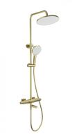 Душевая система с термостатом WONZON & WOGHAND NEO, Брашированное золото (WW-B3046-A1-BG)