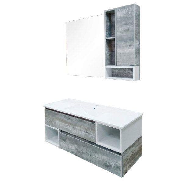 Тумба с раковиной Comforty Турин 120 4137137 подвесная Дуб бежевый Тумба с раковиной Comforty Турин 120 4137137 подвесная Дуб бежевый