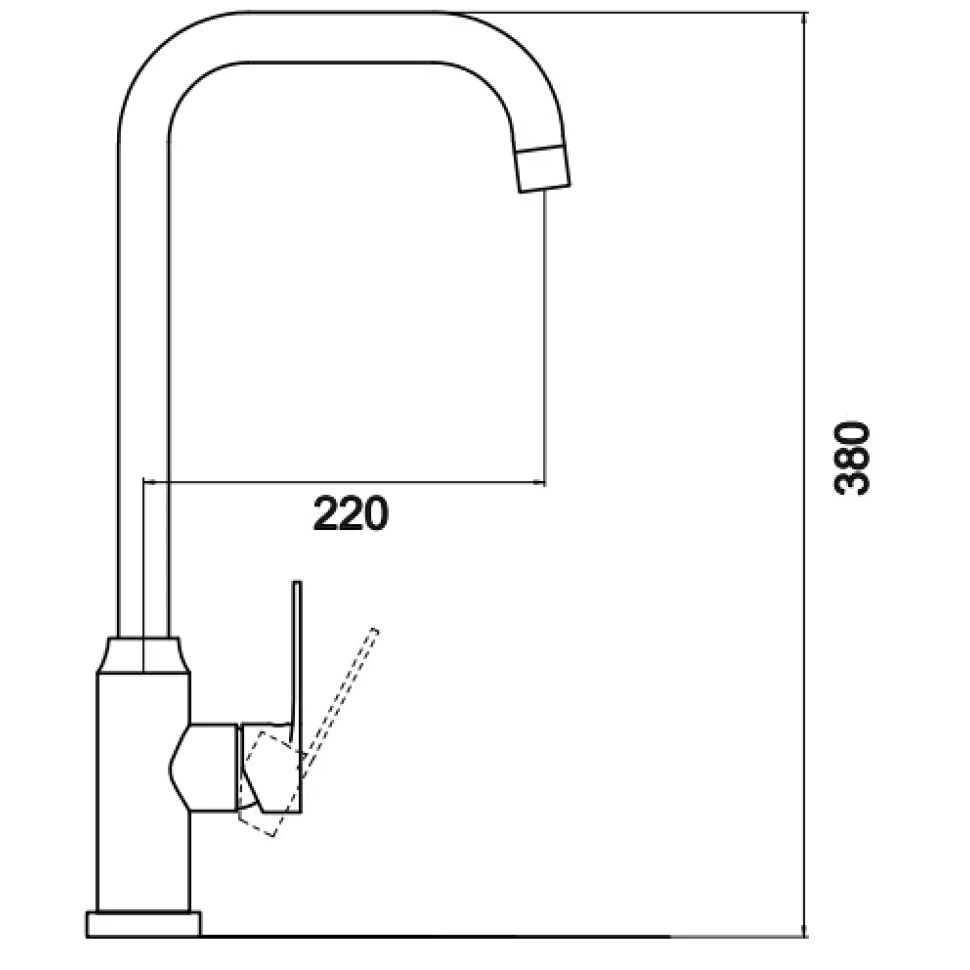 Смеситель для кухни Savol S-SUS32003, сатин