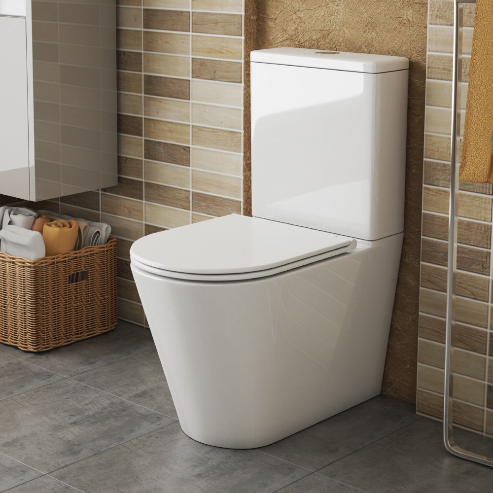 Бачок унитаза-компакта OWL Vind Cirkel-G, двойной слив 3\6л, арматура WDI