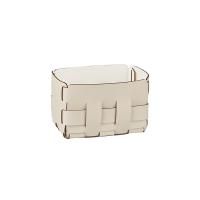 Colombo Adj Корзинка Mini Bottega, 12x19H13 см, цвет: панна котта/белый Colombo Adj Корзинка Mini Bottega, 12x19H13 см, цвет: панна котта/белый