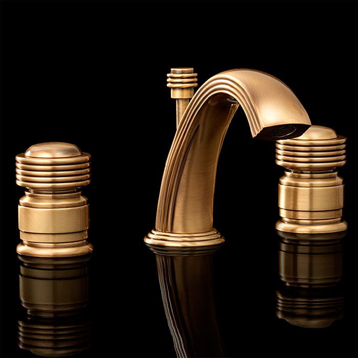 Devon&Devon Excelsior Royal Смеситель для установки на борт ванны с 5 отверстиями, переключателем и душем. Цвет: античная латунь., артикул EXC-RY150OTS