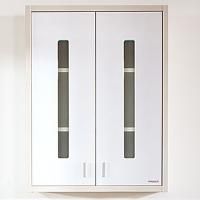 Подвесной шкаф Бриклаер Бали 60 Светлая лиственница/Белый глянец