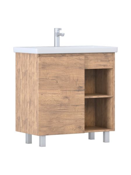 Тумба VIGO Milos 800-1-0 дуб золотой под раковину Ц0000005955 (Como), поставляется в разобранном виде (318 дуб золотой)