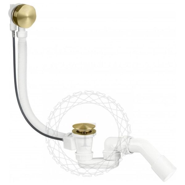 Слив-перелив (полуавтомат, 80 см.) FILARETE FL80MG, матовое золото