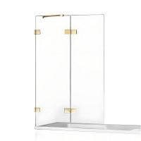 Шторка для ванны NEW TRENDY AVEXA GOLD BRUSHED 110 см EXK-2012 L (брашированное золото)