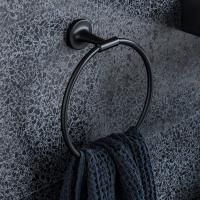 Duravit Starck T Полотенцедержатель - кольцо, настенный цвет черный матовый Duravit Starck T Полотенцедержатель - кольцо, настенный цвет черный матовый