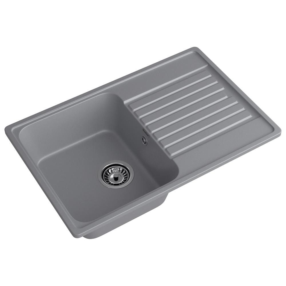 Кухонная мойка GranFest QUARZ 78, темно-серый, артикул 78 темно-серый