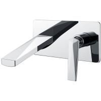 Смеситель для умывальника из стены ХРОМ