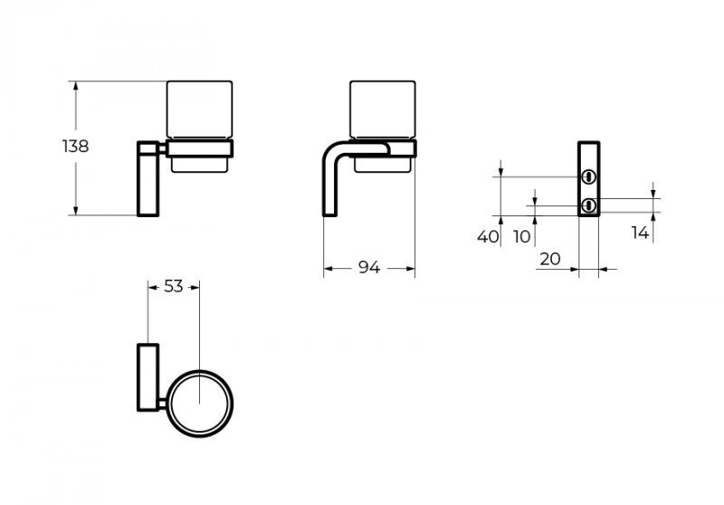 ULTIMA CZR-F-8930 Стакан, артикул CZR-F-8930