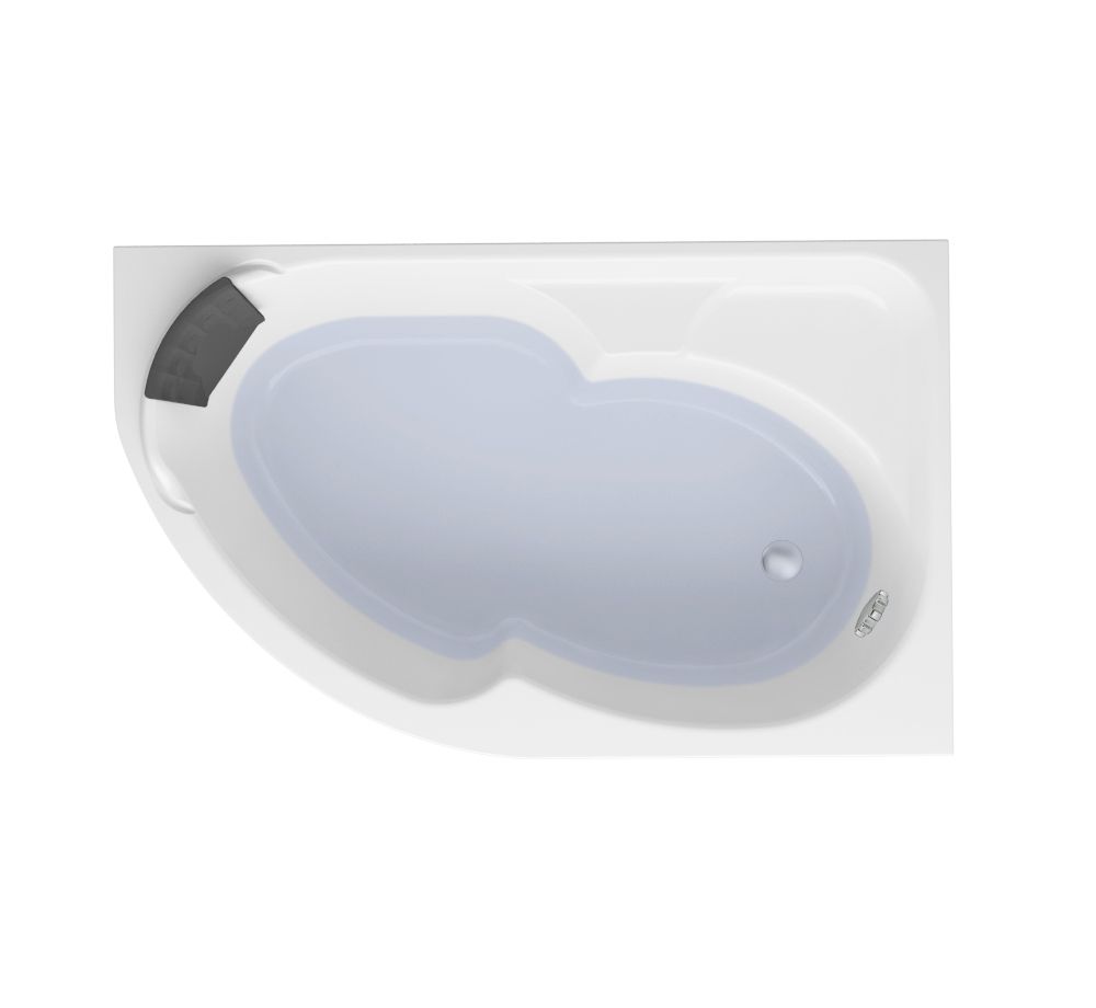 Комплект 4 в 1 Lavinia Boho Grance Hill S2-370317PR, акриловая ванна 170x105 см (правый разворот), усиленный металлический каркас, подголовник, лицевой экран