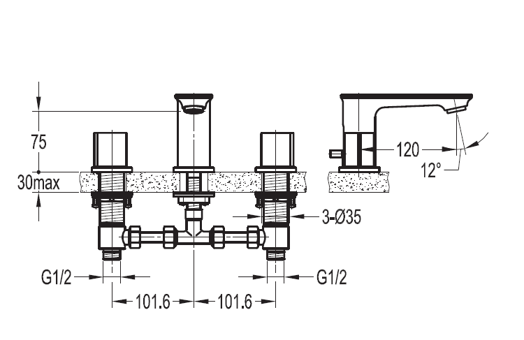 Смеситель для раковины CEZARES CITY-BLS-01