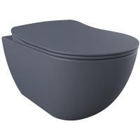 Унитаз Creavit Free FE320-11BM00E-0000 подвесной Базальт без сиденья