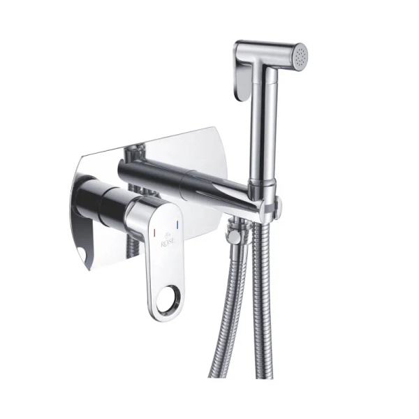 Гигиенический душ со смесителем Rose R205, хром
