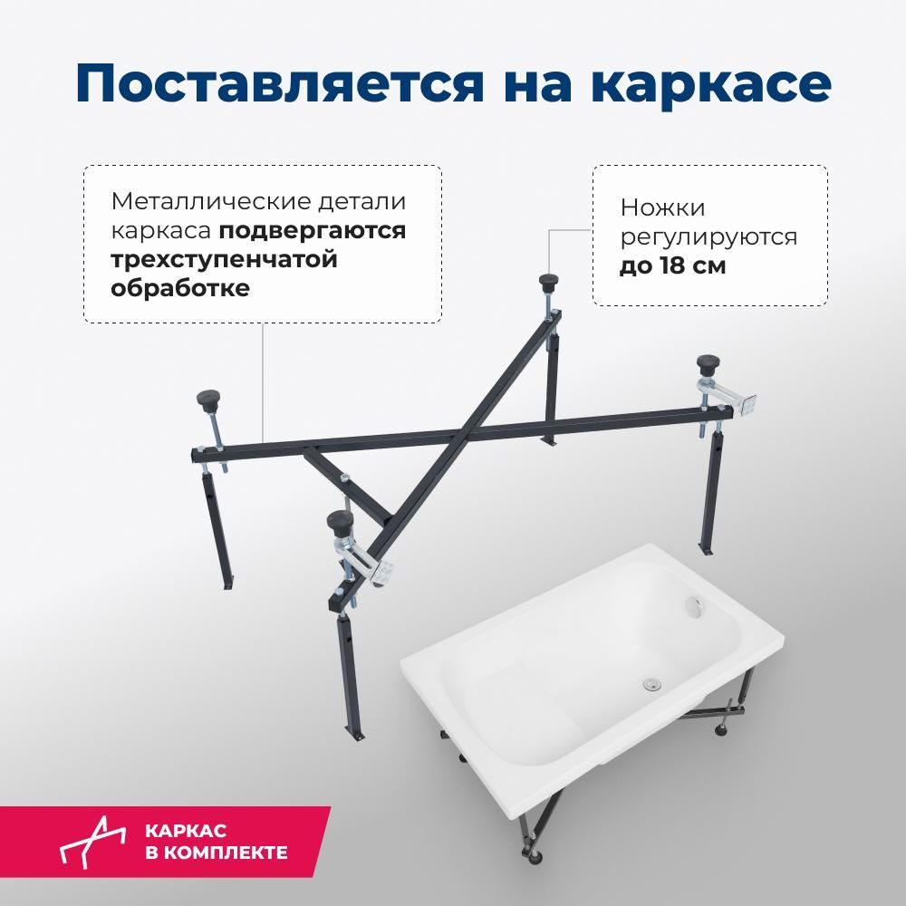 Акриловая ванна Aquanet Seed 110x70 (с каркасом) Акриловая ванна Aquanet Seed 110x70 (с каркасом)