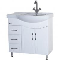 Тумба под раковину Bellezza Коралл 85 4632014142016 L Белая