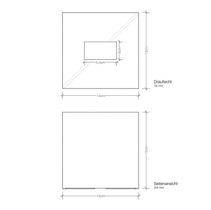 Decor Walther Cube KB 83 Диспенсер для салфеток 13.3x13.3x13.5см, цвет: никель сатинированный ЗАКАЗ ПО ЗАПРОСУ