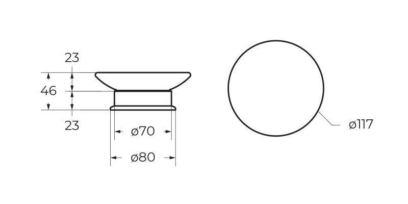 Мыльница настольная CEZARES APHRODITE-SODP