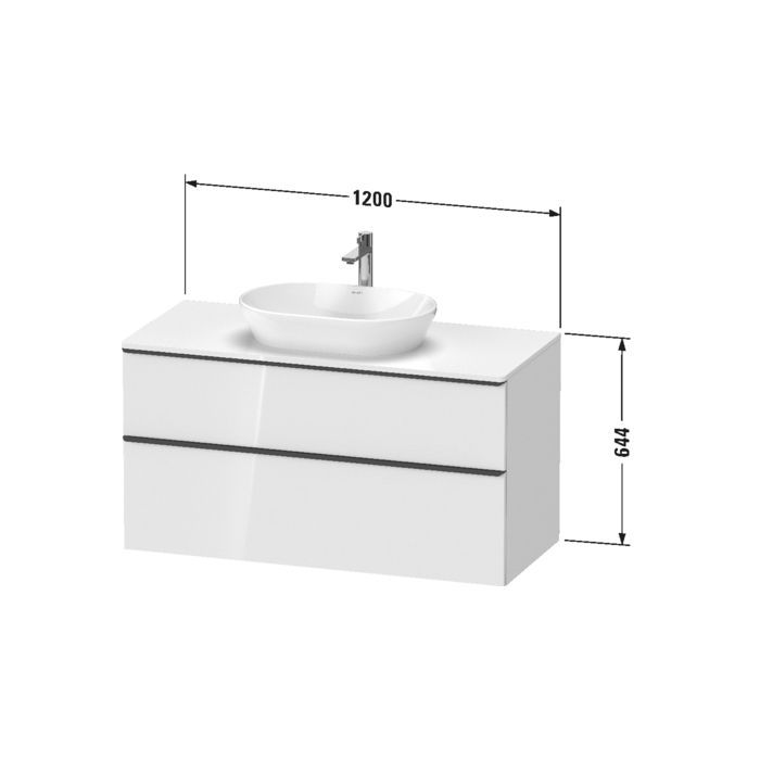 Раковина, Duravit, Luv, ширина, мм-600, глубина, мм-400, высота, мм-140, тип установки-накладной, отверстия для смесителя-отсутствуют, материал-керамика, крепёж-есть, цвет-белый, артикул 0379600000