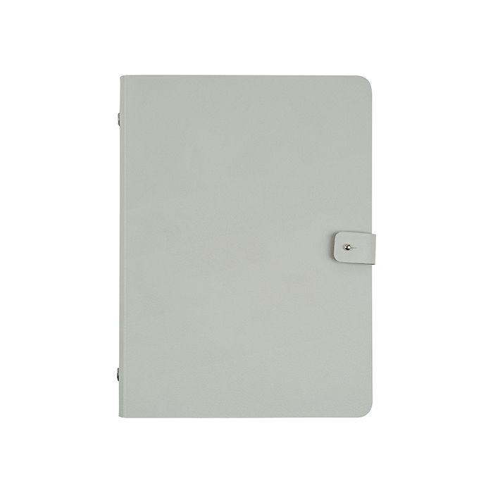 ADJ Блокнот А5, 16,5x25 см., цвет: устричный/пепельная роза