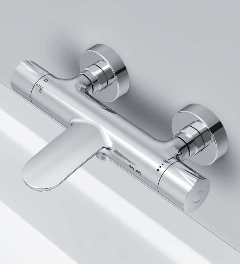 F8050000 Like, смеситель д/ванны/душа с термостатом, хром, шт F8050000 Like, смеситель д/ванны/душа с термостатом, хром, шт