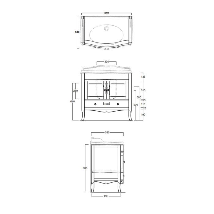 SIMAS Arcade 90, раковина 90*56, с 1 отв. под смеситель, цвет: белый, артикул AR864bi*1