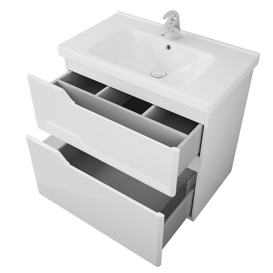 Тумба Hella stor 80, белый лак