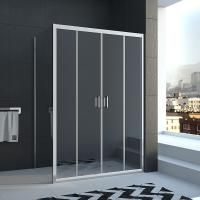 Душевой угол Veconi Rovigo RV-045, 1200x900x1850 хром, стекло прозрачное