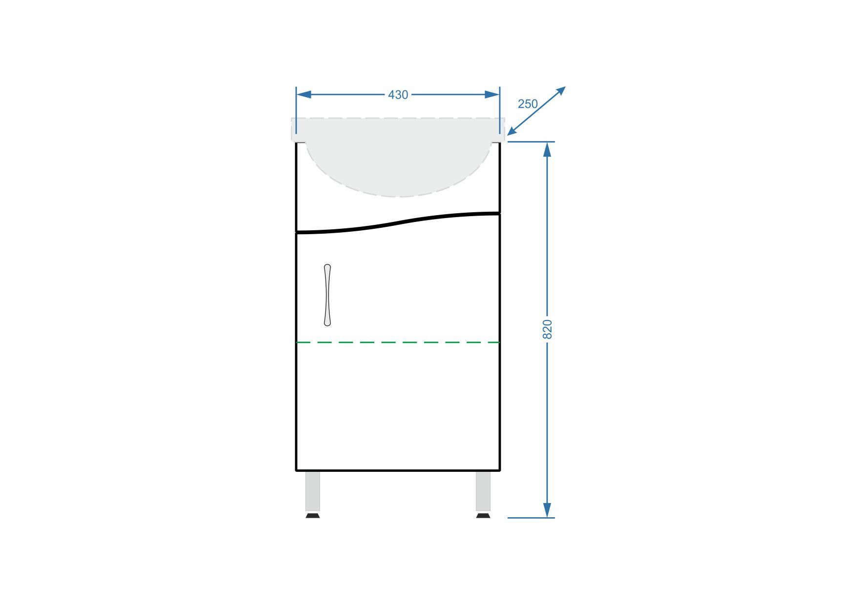Тумба "Волна 45", Уют 45
