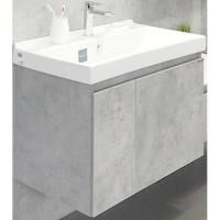 Тумба с раковиной Comforty Осло 80 00-00000836 подвесная Бетон светлый