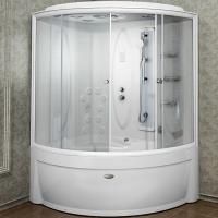 Душевой бокс Radomir Вирсавия 170x125 L 1-04-1-1-0-0670 профиль Белый стекло прозрачное