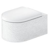 Duravit  Millio Унитаз подвесной  декор &quot;Pattern&quot;  370х570 мм, крепление в компл.,цвет белый шелковисто-матовый