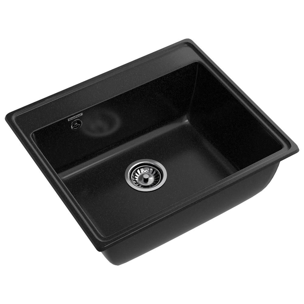 Кухонная мойка GranFest VERTEX 580, черный, артикул V-580 черный