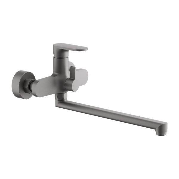 Смеситель для ванны BELZ B22713-3, оружейная сталь