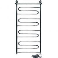 Электрический полотенцесушитель Ника Curve ЛZ/ВП 100x40 с полкой Хром