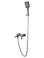 Смеситель для ванны с душем WONZON & WOGHAND CUBE, Темный графит (WW-88639016-BGM)