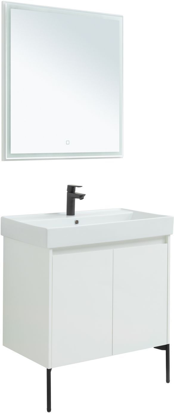 Мебель для ванной Aquanet Nova Lite 75 белый глянец (2 дверцы) Мебель для ванной Aquanet Nova Lite 75 белый глянец (2 дверцы)