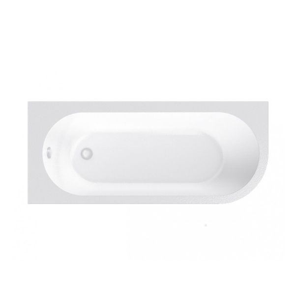 Ванна акриловая левосторонняя Vayer Irena Гл000026131, 170х72