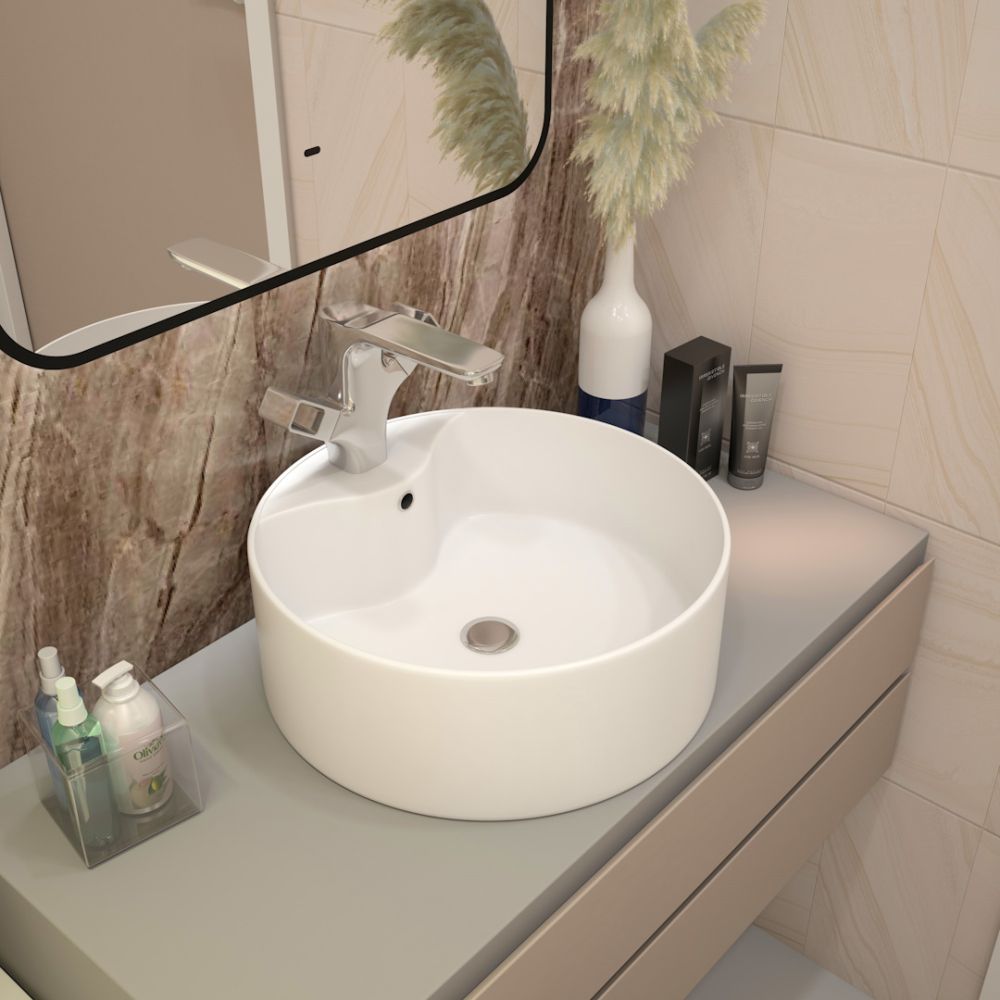 Раковина чаша Maretti EA13NS55-844, белая, артикул EA13NS55-844