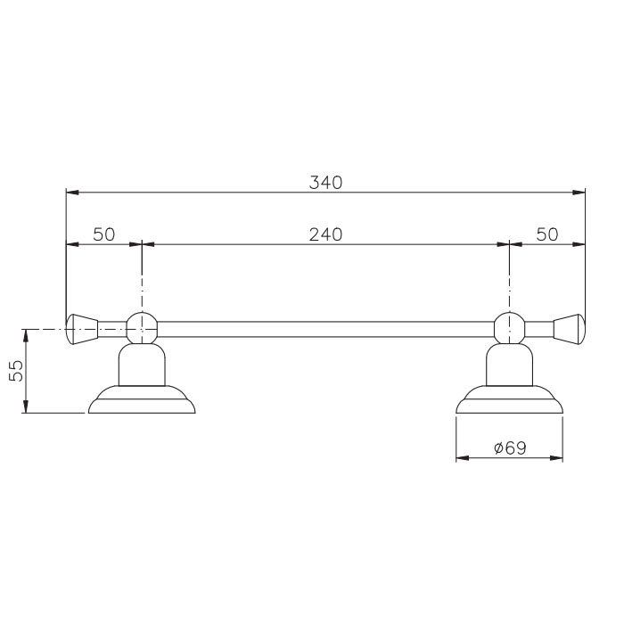 Nicolazzi Onice Полотенцедержатель 24 см, цвет: золото