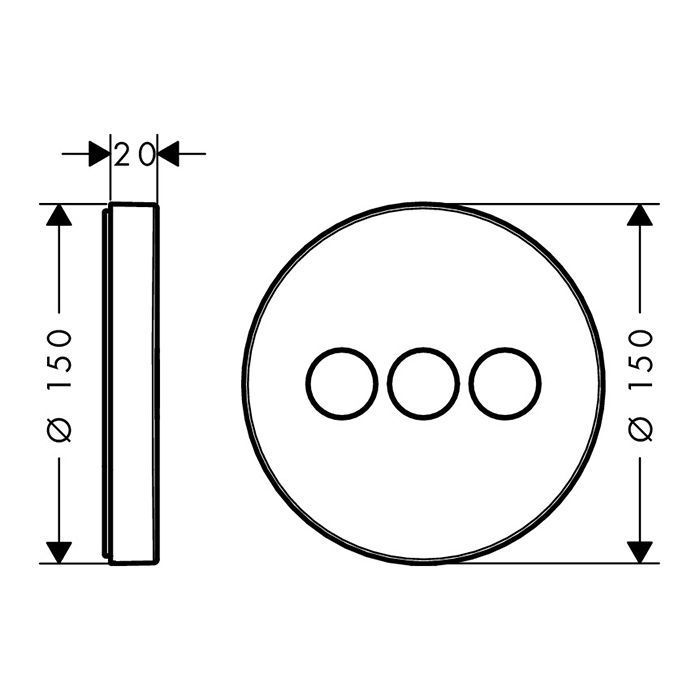 Вентиль, Hansgrohe, ShowerSelect, тип вентиля-запорный, цвет-хром Вентиль, Hansgrohe, ShowerSelect, тип вентиля-запорный, цвет-хром