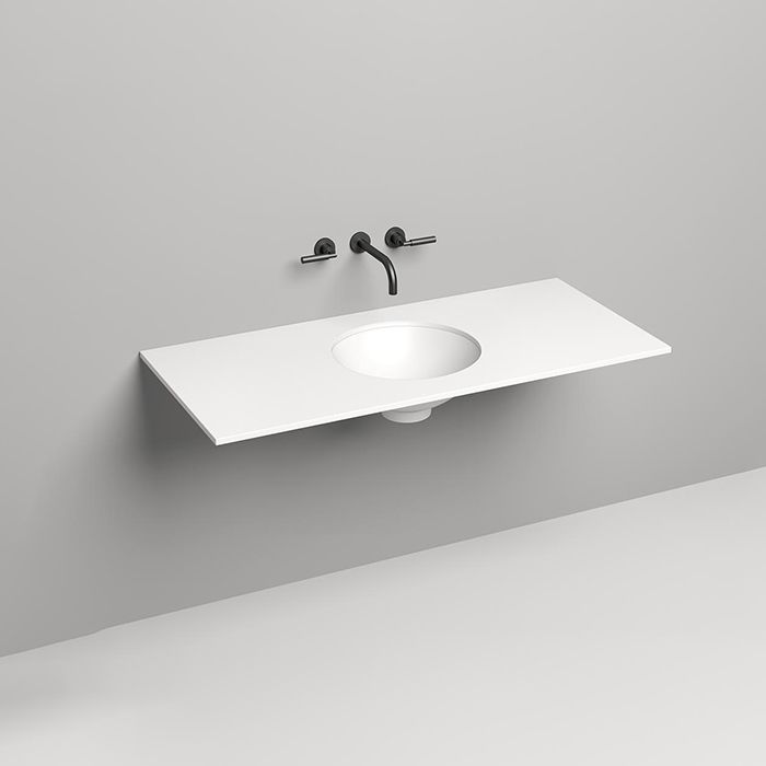 SALINI Столешница 1200х500х15 мм, из материалв S-Stone, цвет белый матовый SALINI Столешница 1200х500х15 мм, из материалв S-Stone, цвет белый матовый