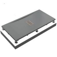 Душевой поддон из искусственного камня Good Door Flow ЛП00101 100x80 Графит